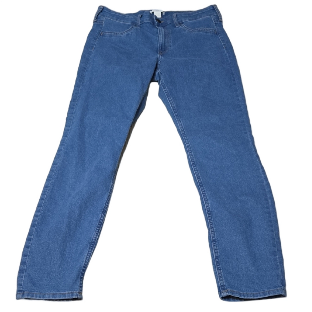 H&M Blue Skinny Jeans Women Size 10